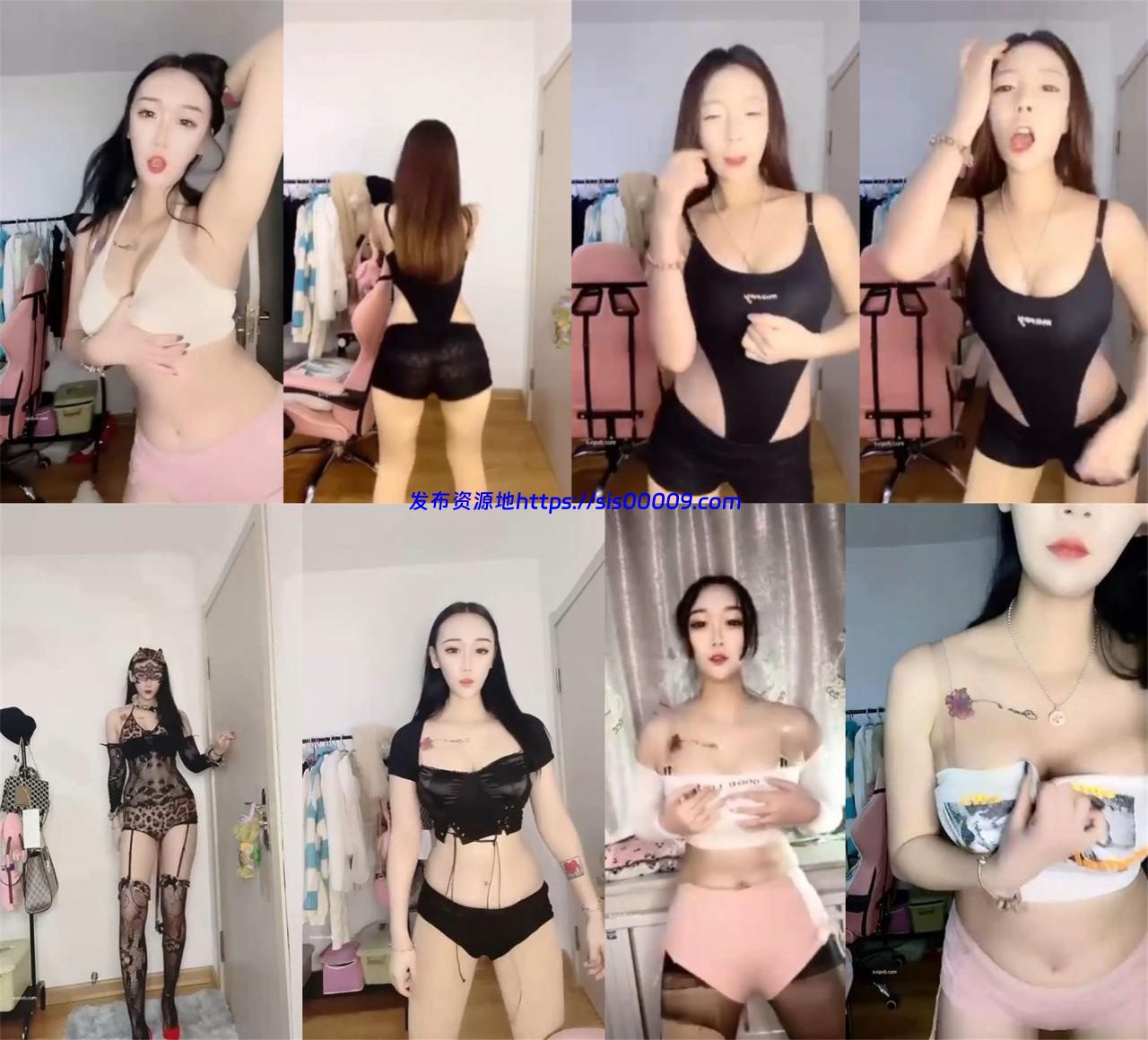 【快手福利】正妹闺蜜 财迷马 双人定制福利16部 1