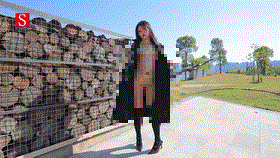 超顶级模特【小泽】户外菊花插入特写2部 1