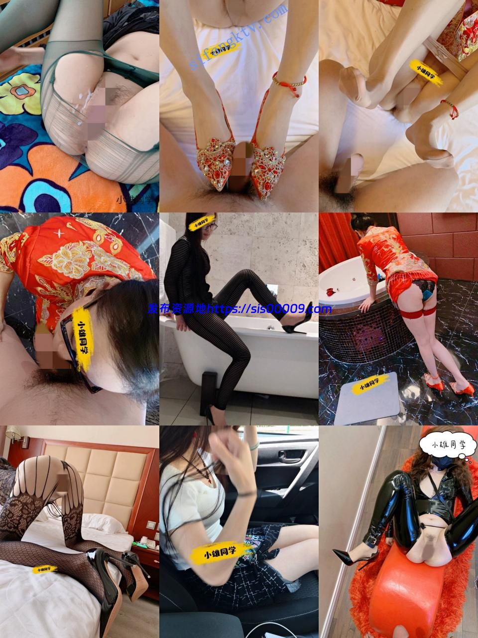 ★★★【淫妻高跟丝足】小雄同学和他的3个淫妇口活自慰ooxx 6