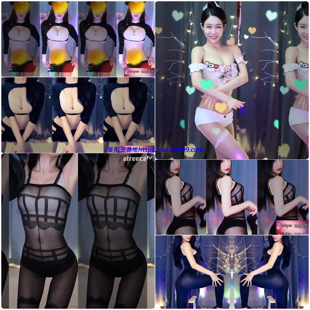 Afreeca TV 柳月怡 舞蹈合集(45v/7.8G) 2