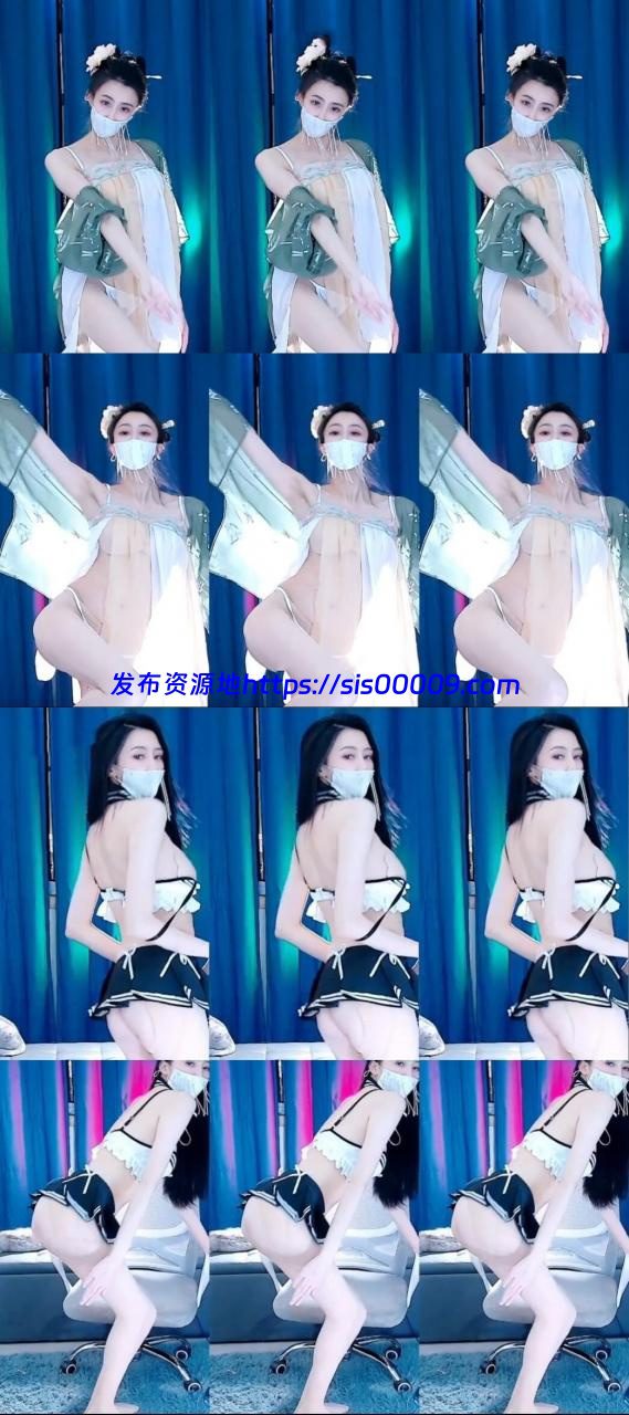白妖妖 土豪定制 肉丝开档 丁字骚舞 [2V565M] 1