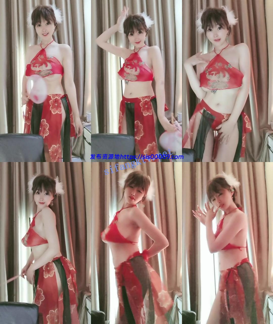 ☸舞蹈系G乳女神【蒙娜丽莎】绝美扇子舞！2只大奶按捺不住 8