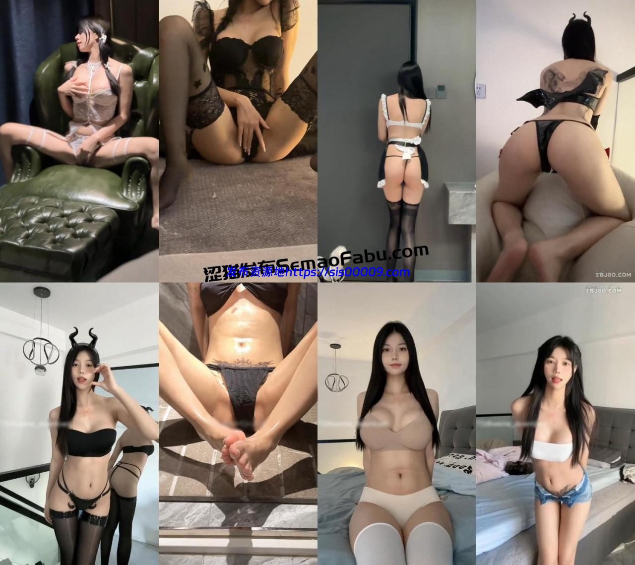 【抖音福利】150W粉 鱼神 私拍定制情趣露内19部 1