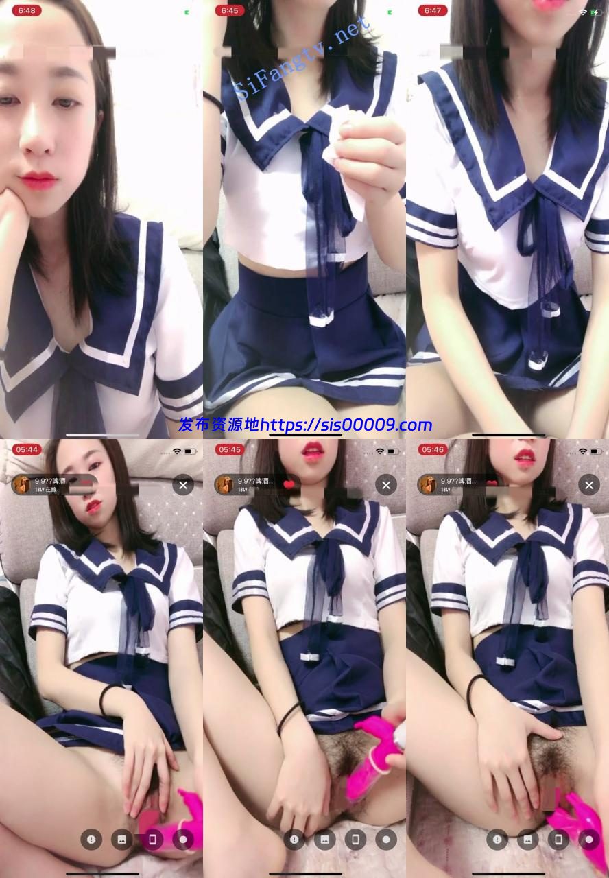 推荐学生妹下海！【小表妹】穿着校服道具自慰，10小时合集 1