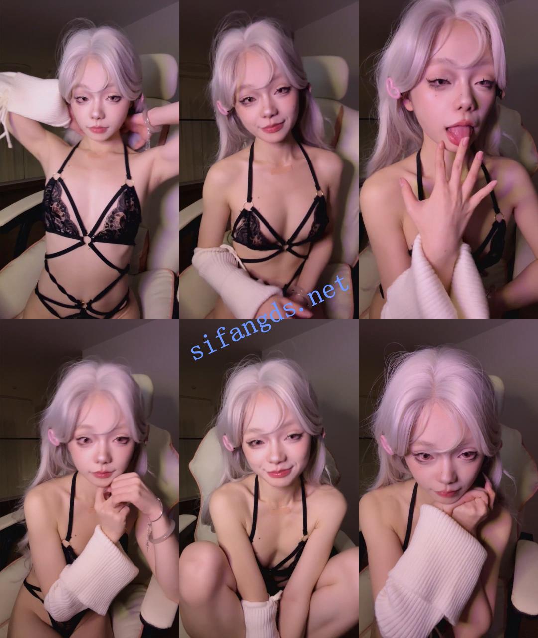 ♆【羚】精灵系尤物! 女仆装~骚舞~道具自慰~白浆直流~超顶! 8