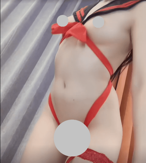 红色绑带水手服 勒住两个奶子 自录抠逼过程 对镜展示身材 1V163M 2