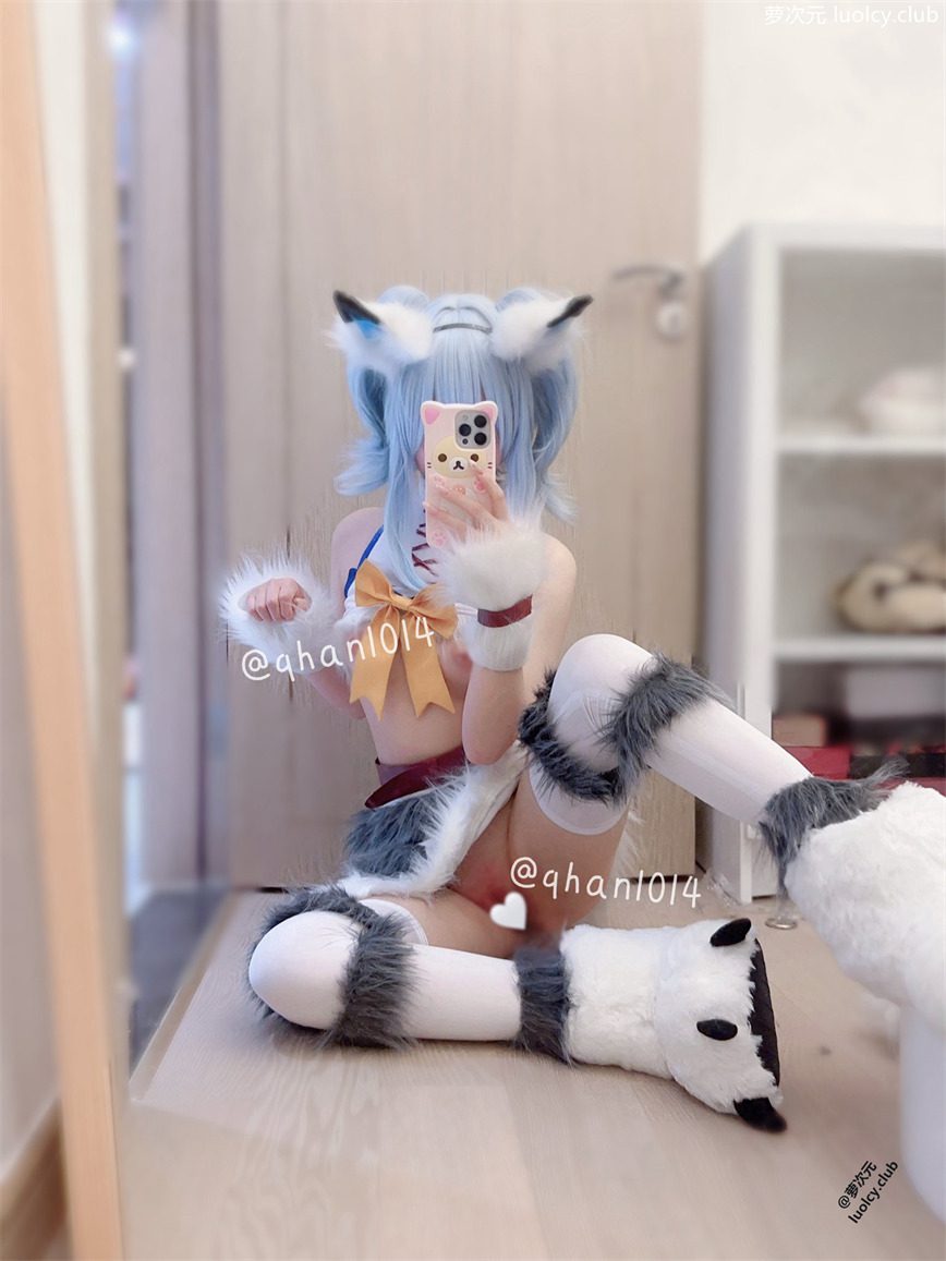 小涵酱 – 新作 11分钟 Cos[白袜JK+肛塞尾巴] [36P2V-933MB] 持续更新中 百度云 10