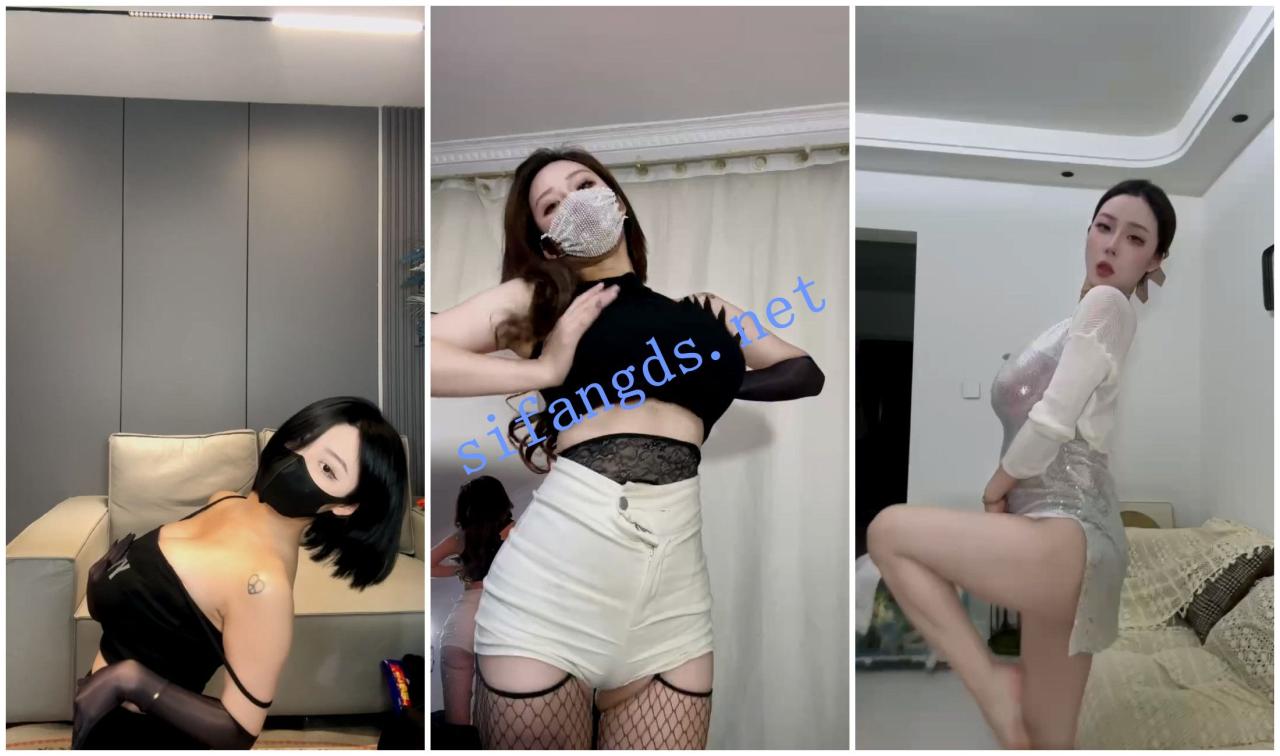 【快手福利】极品网红脸女神【臻妮】湿身骚舞道具自慰 4