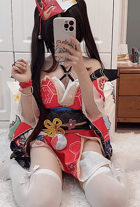 琴喵cos花火西施自慰 4