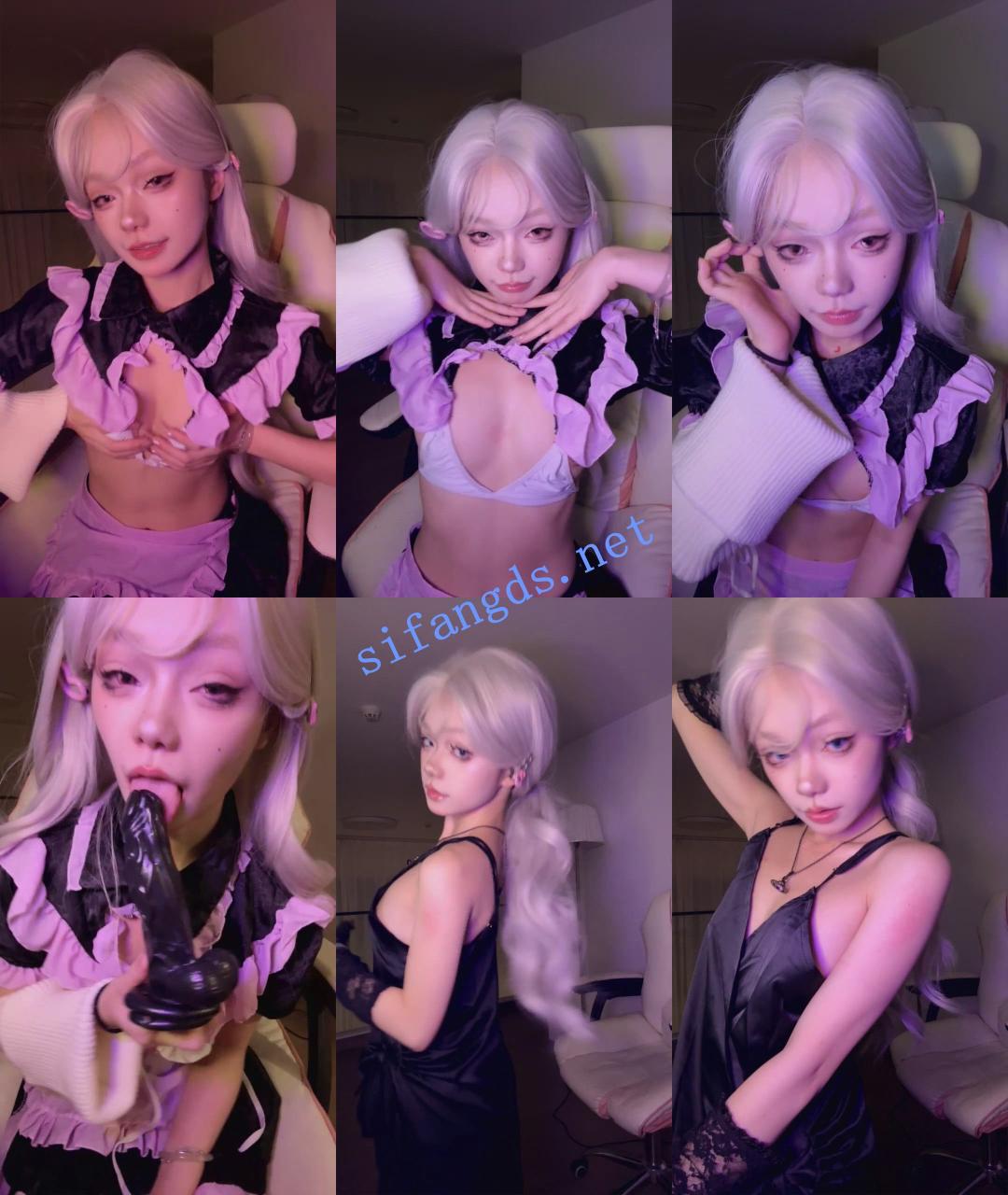 ♆【羚】精灵系尤物! 女仆装~骚舞~道具自慰~白浆直流~超顶! 7