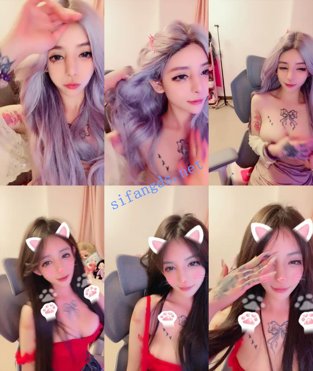 ██尤物~尤物~【不知名生物】颜值极高，直播偶尔露出巨乳 3