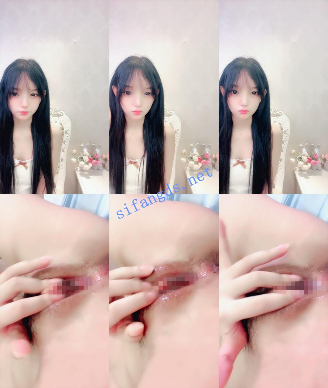 ██平台第一，逆天颜值【鬼鬼啊】道具自慰白浆流出来~爽5 3