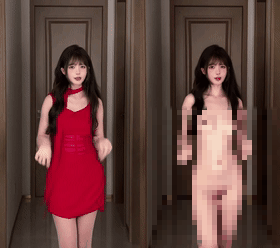 【核弹】AI裸舞，大神级制作，抖音极品小姐姐们裸舞对比 16