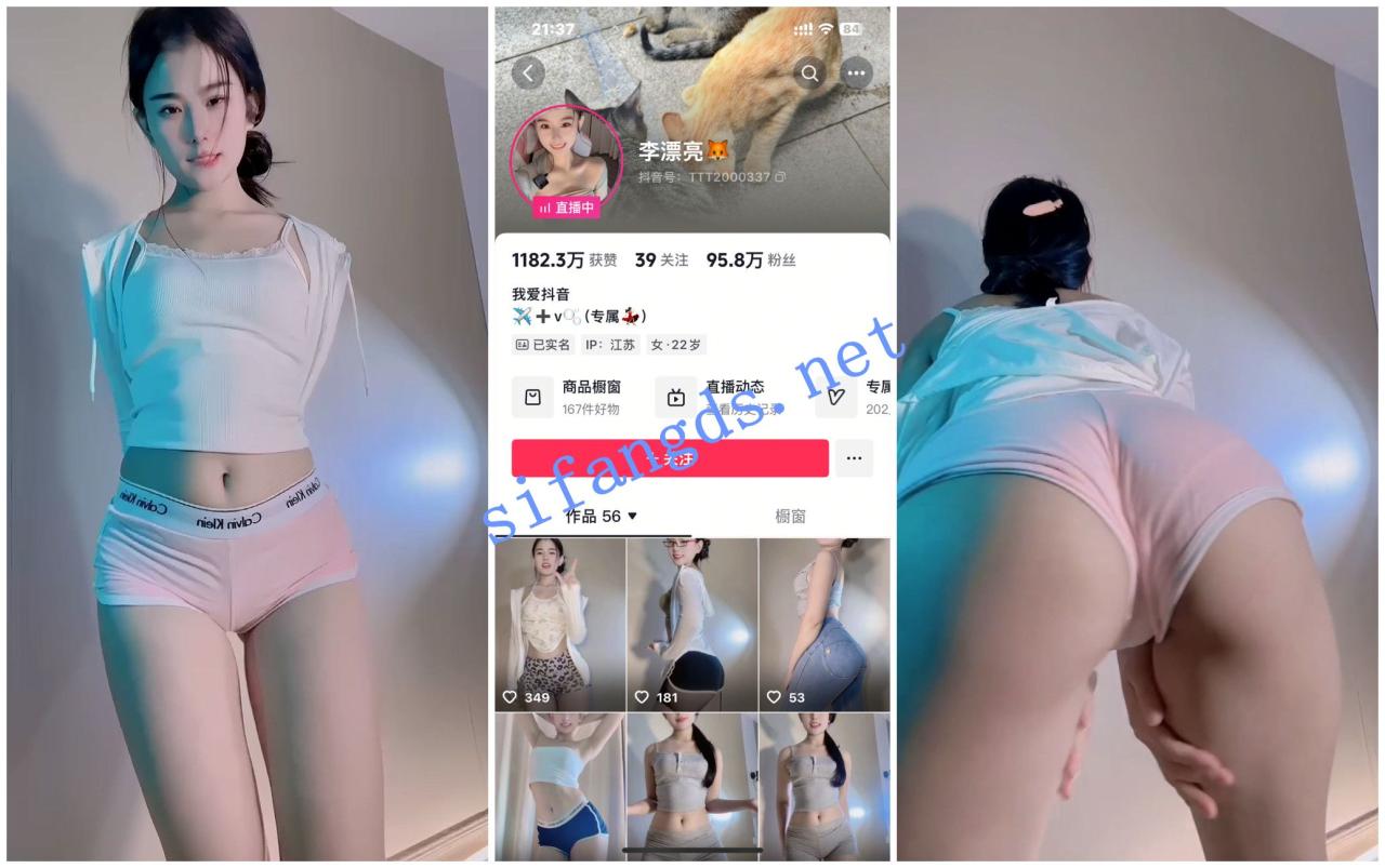 【抖音福利】[豹什么豹/极品纯/拾壹/李漂亮]自X骆驼趾骚舞 3