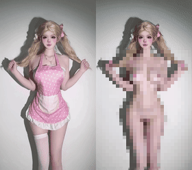 【核弹】AI裸舞，大神级制作，抖音极品小姐姐们裸舞对比 17