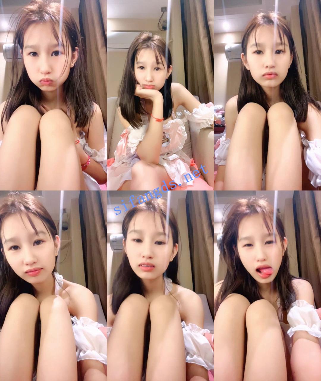 ☑️清纯学生！好骚~好反差~【幼呼】道具自慰~过瘾的很~！ 1