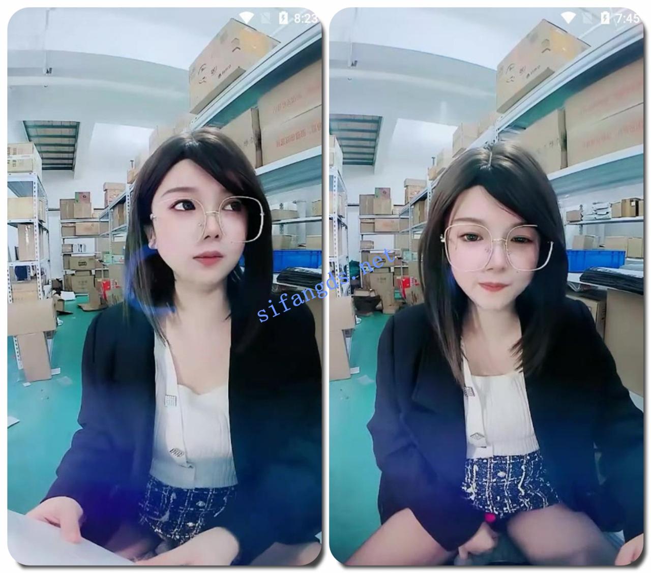 ██仓库管理员！【沫筱夏】上班跳蛋直播，厕所自慰喷水 1