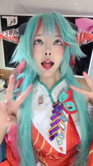 超级漂亮！二次元校花！迷死人~【张晚萌】双洞齐开！过瘾~ 1