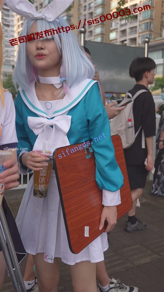 付模版【xxn-314】水手服小姐姐..超薄透视白裙..扶梯大幅岔开腿【1V】【401M】付模版 1