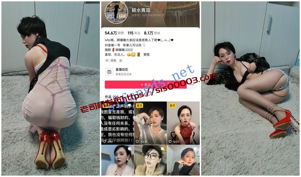 【抖音福利】风骚御姐【碳水青菜 啊嘞嘞】丝袜翘臀诱惑【470P16V】【432M】 1