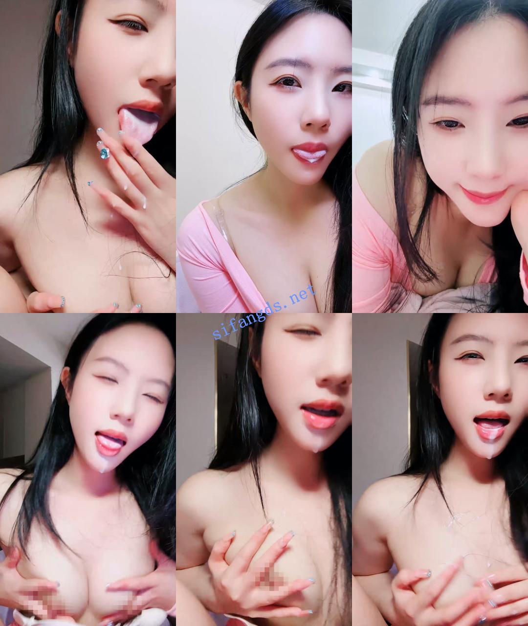 ♆【甜甜的樱桃】颜值御姐~! 骚舌酸奶~美腿丝袜~跳蛋狂震 5