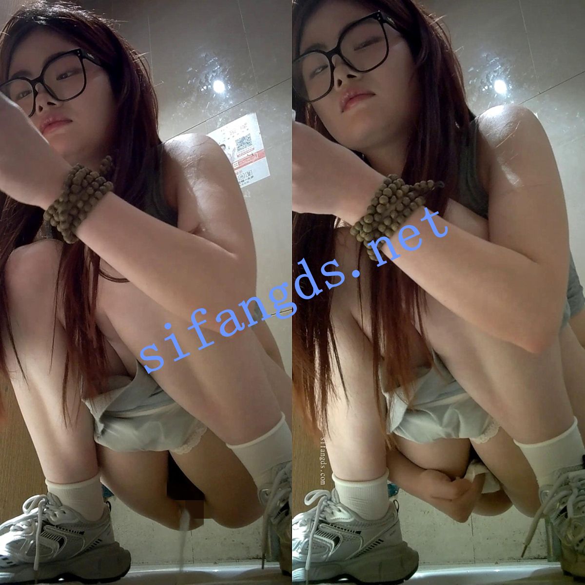 2025最新全景前拍！眼镜妹毛毛浓密 内裤性感湿透全程高清 1