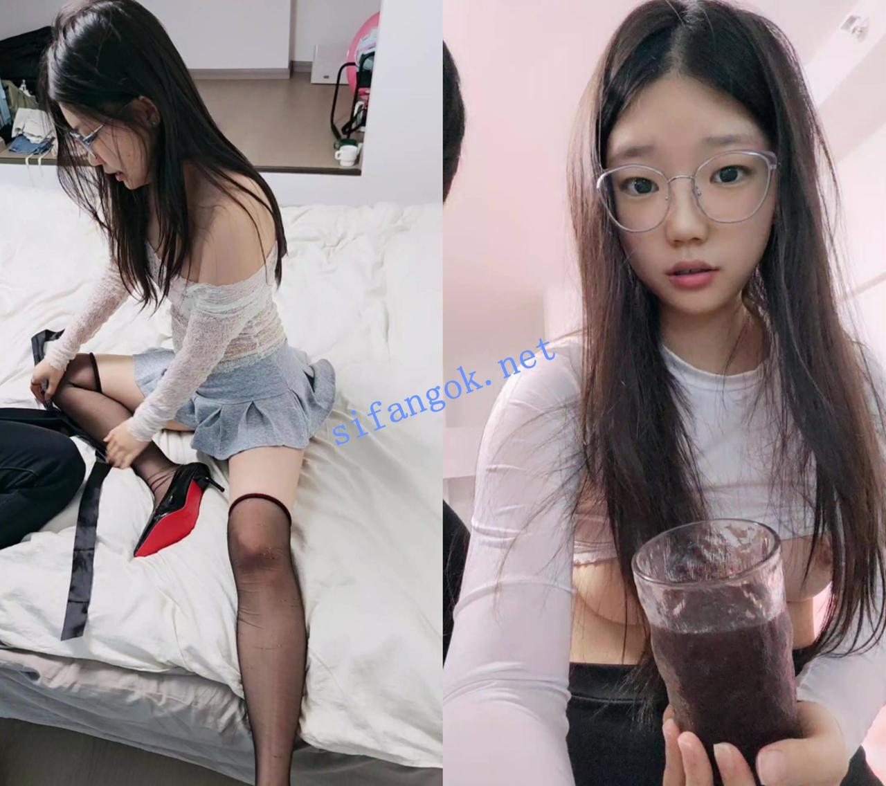 ██戴着眼镜的学生妹！【爱玩儿的雯雯】被男友无情啪啪 2
