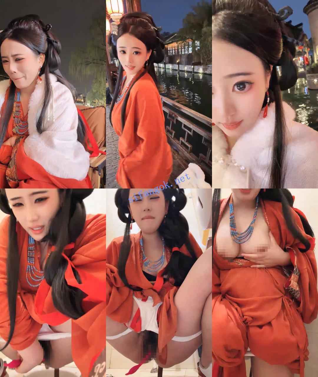 ♆♆【小鱼糕冷】古城汉服户外跳蛋~空姐制服~球场无套狂操 1