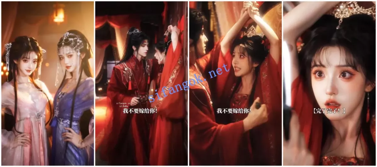 【AI短剧】顶级美学之逃婚姐妹花！ 15