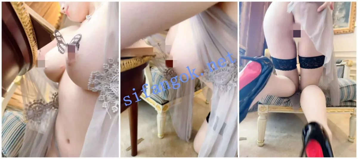 ✨秀人网 清妙✨高颜值美女 灰纱情趣 揉奶 骚丁勒鲍！ 8