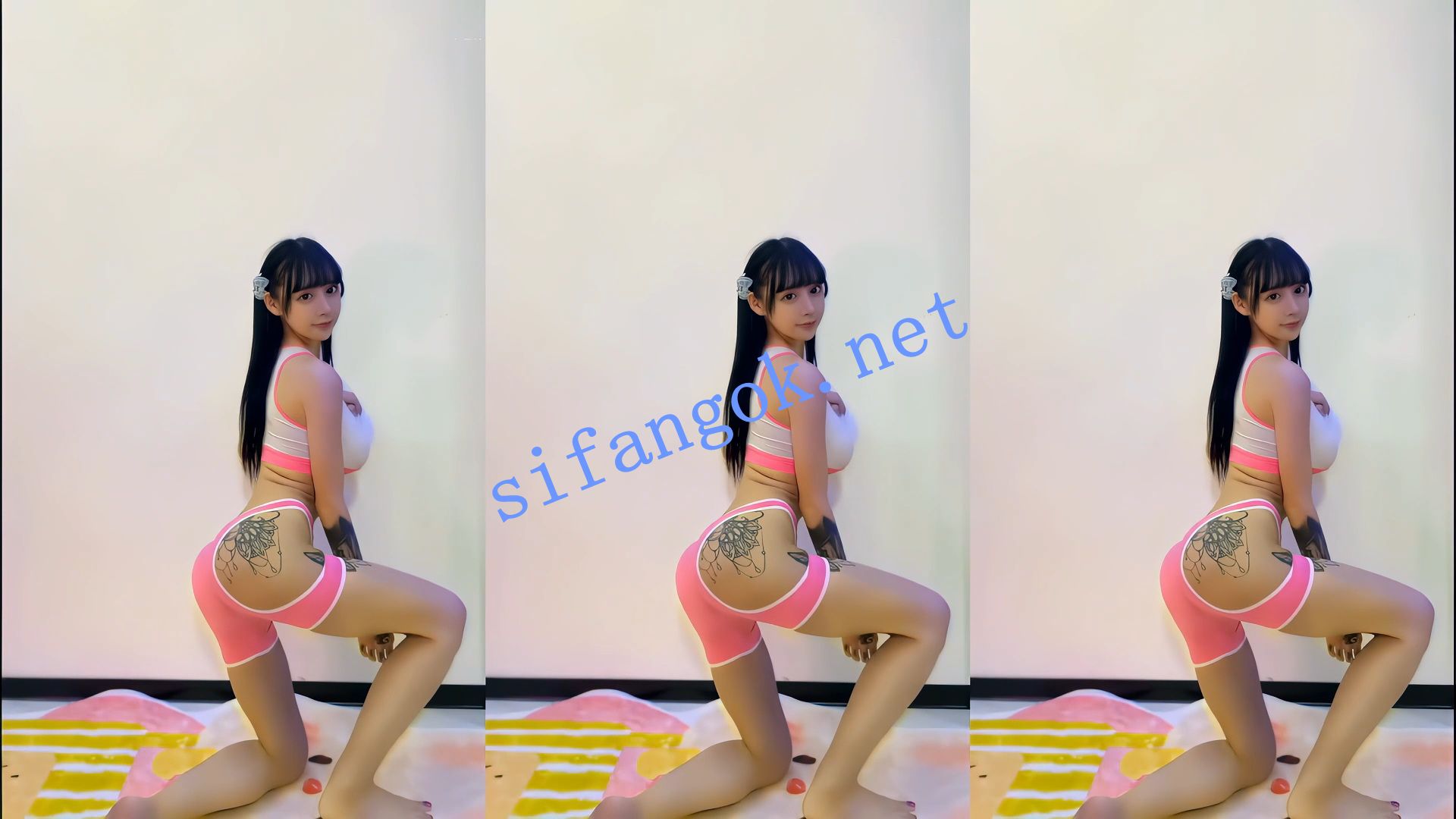 【抖音】简鸽 120万粉网红 细腰巨乳 颜值主播 情趣骚舞17V 26