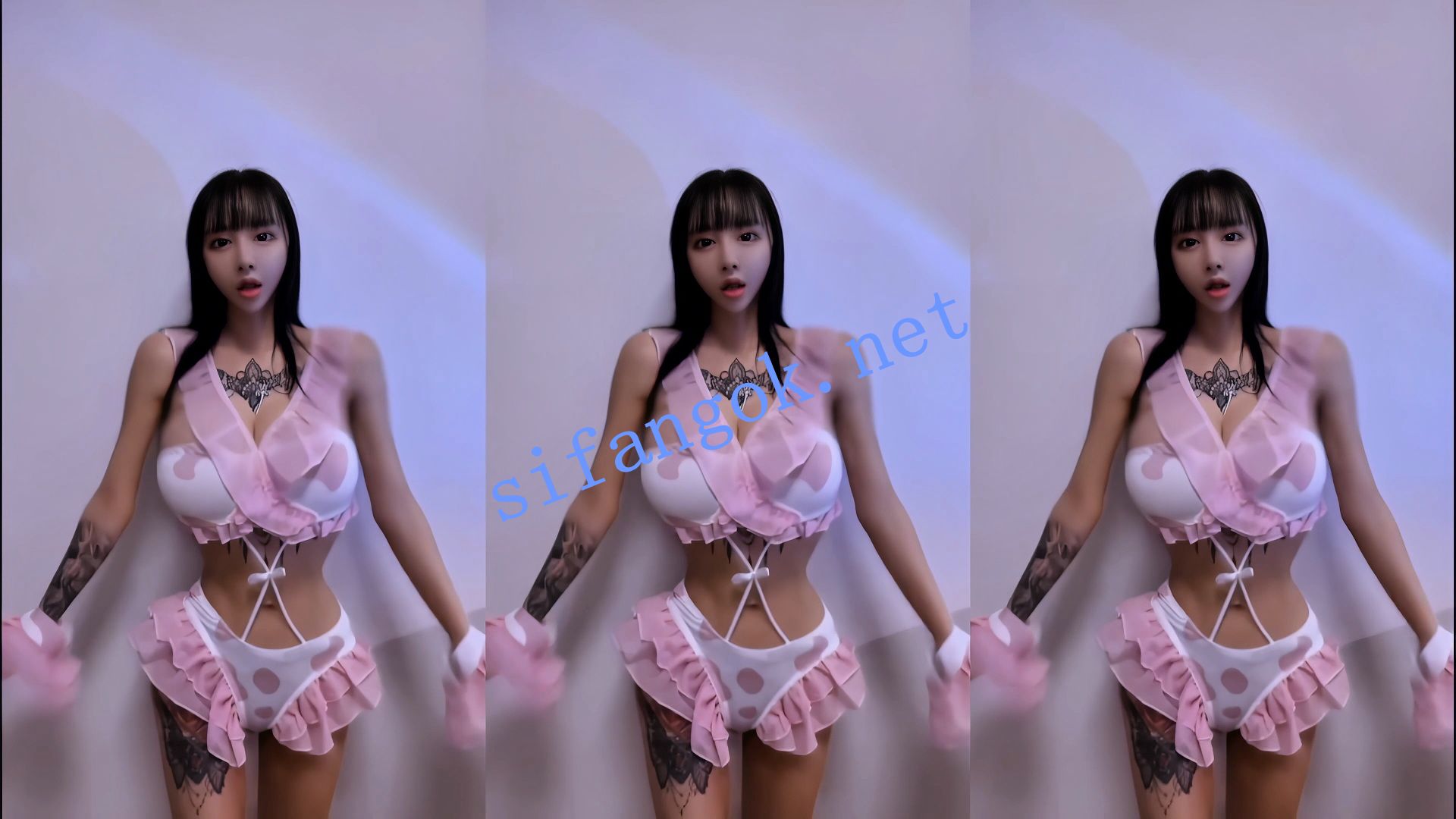 【抖音】简鸽 120万粉网红 细腰巨乳 颜值主播 情趣骚舞17V 5