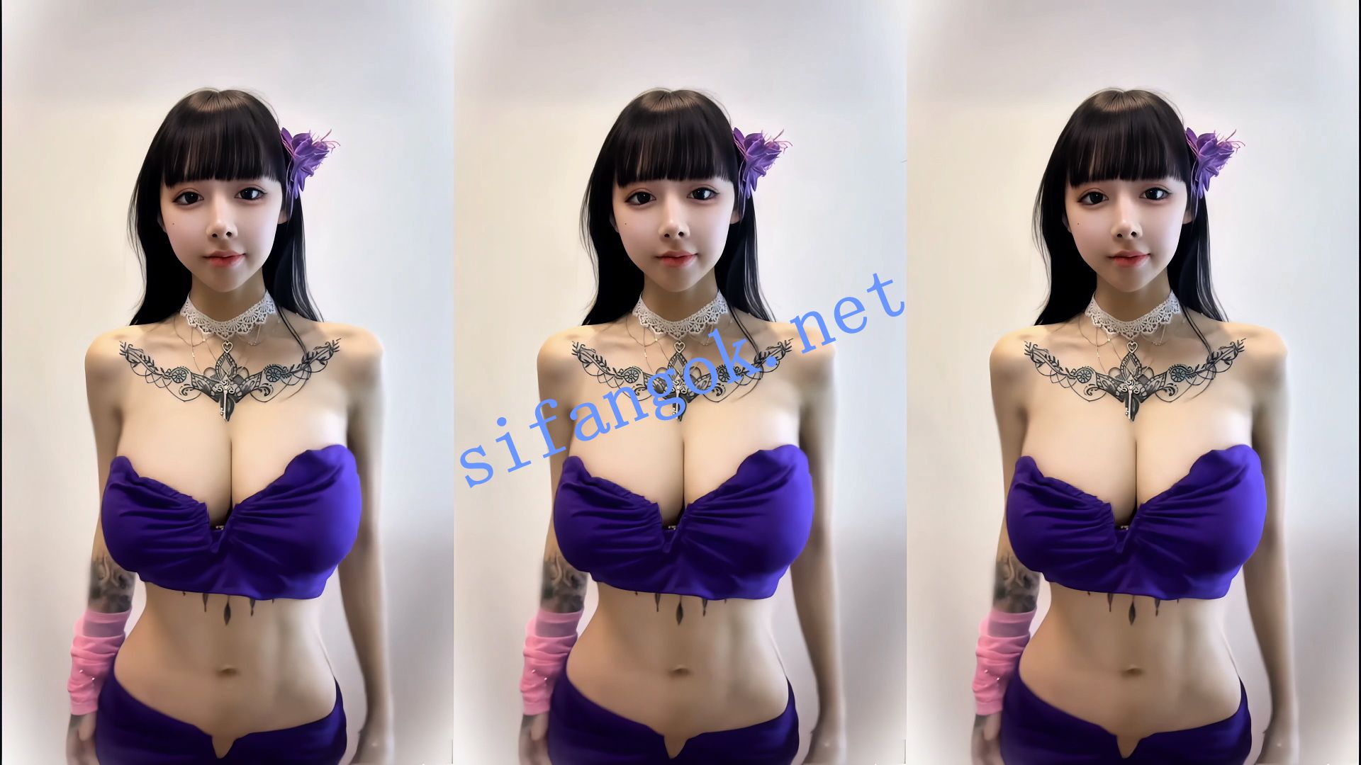 【抖音】简鸽 120万粉网红 细腰巨乳 颜值主播 情趣骚舞17V 12