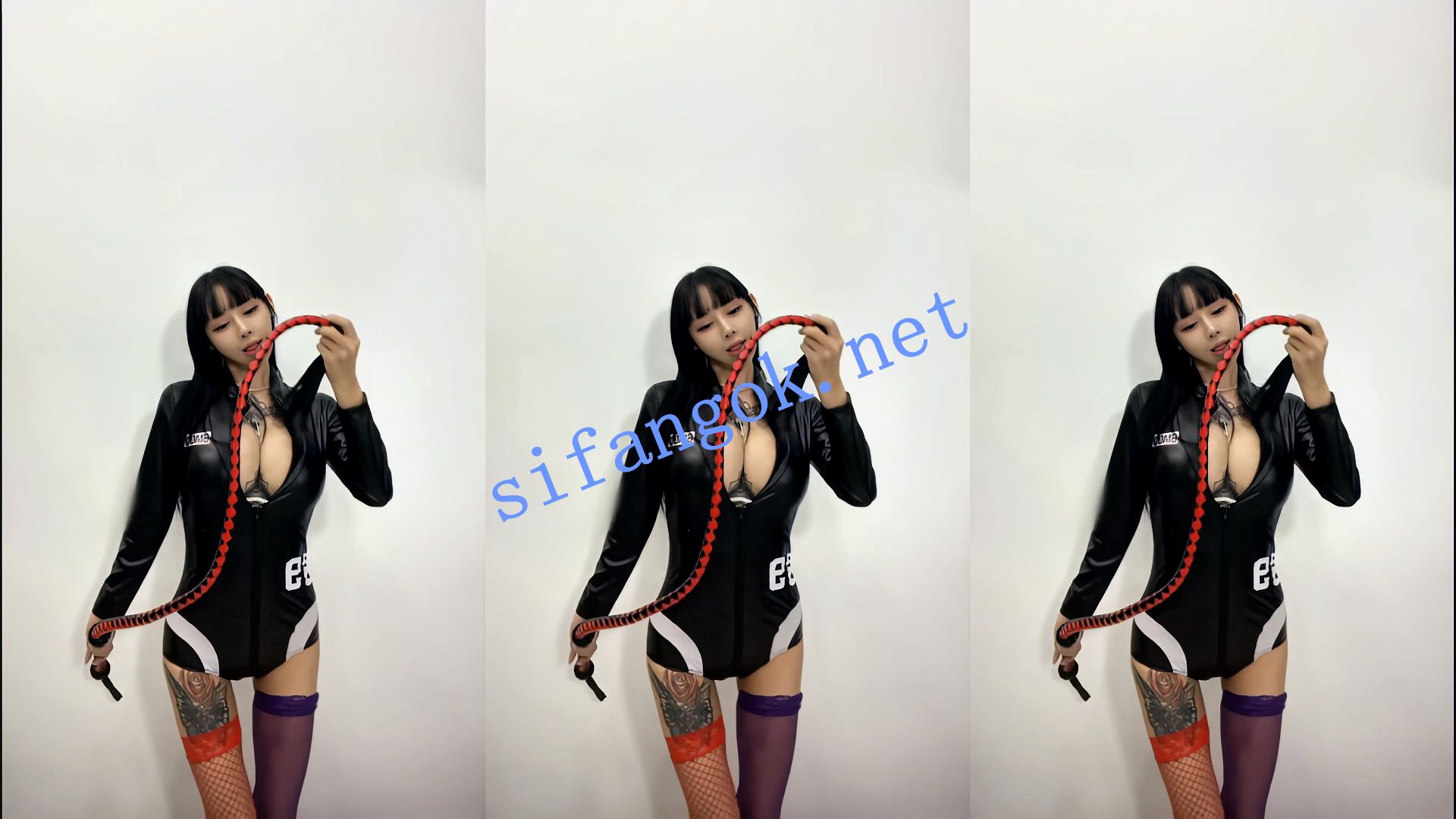 【抖音】简鸽 120万粉网红 细腰巨乳 颜值主播 情趣骚舞17V 13
