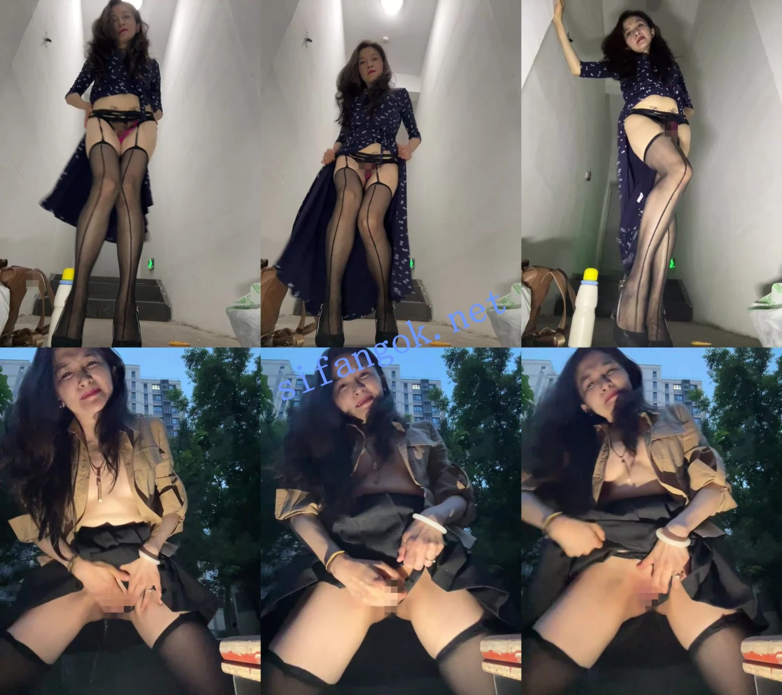 ☑️核弹！极品熟女~20小时~【yinyin326】小区喷水~楼道~树林~ 1