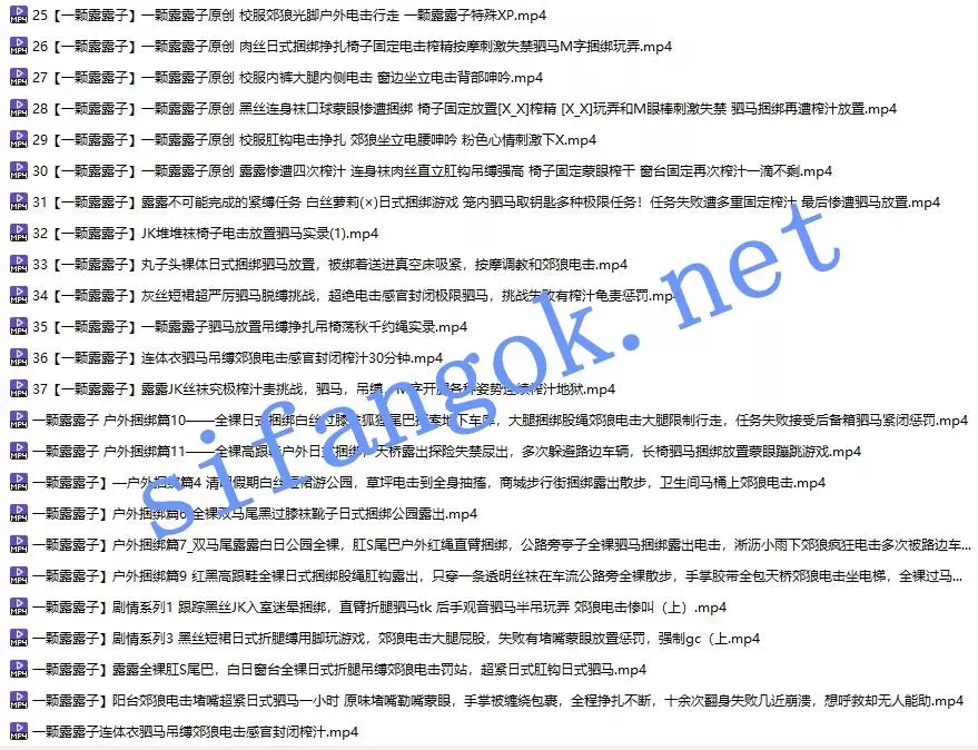 ⭐国产男娘⭐一颗露露子⭐电击 TK 榨精龟责 露出⭐33G/25小时 4