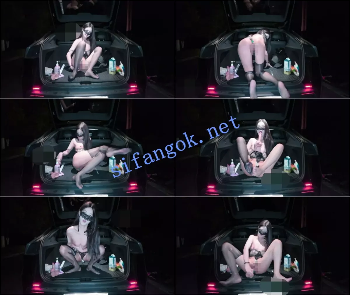 ✅抖音 UU-4 大长腿顶级美女 户外露出 在公路插B B特写 发骚 4