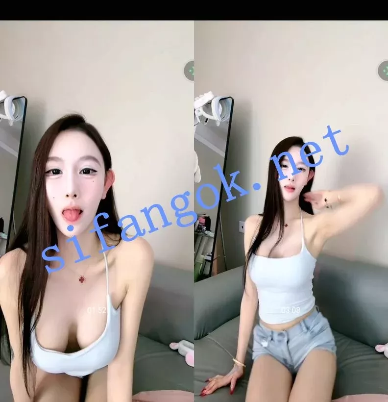 抖音甜美小网红姝姝儿在布灵一对一极具反差模拟口交吃精 5