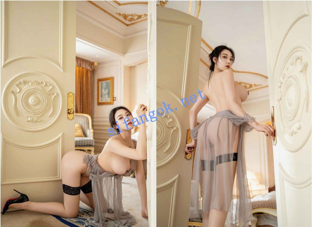 ✨秀人网 清妙✨高颜值美女 灰纱情趣 揉奶 骚丁勒鲍！【80P1V】【1.4G】 8