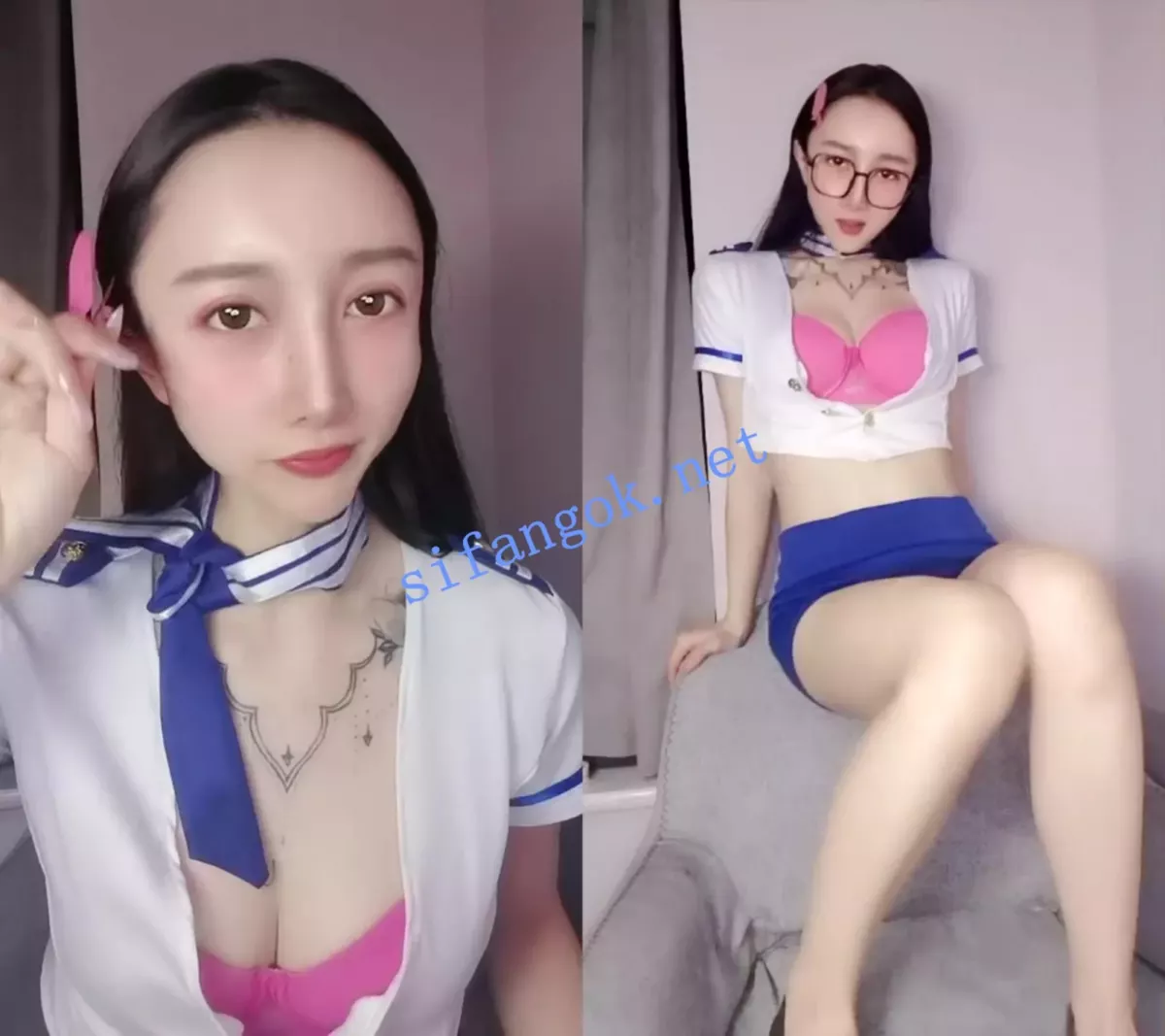 主播！！【【甜喵喵】】气质空姐，黑丝大长腿撸管十八次 1