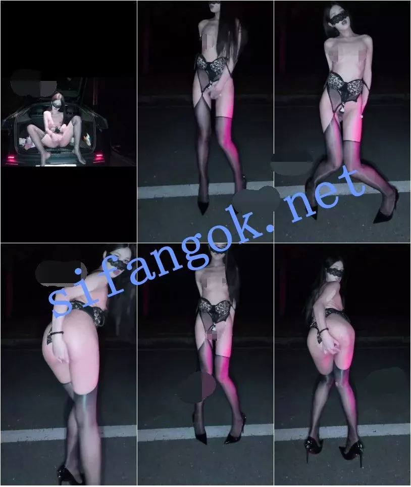 ✅抖音 UU-4 大长腿顶级美女 户外露出 在公路插B B特写 发骚 9